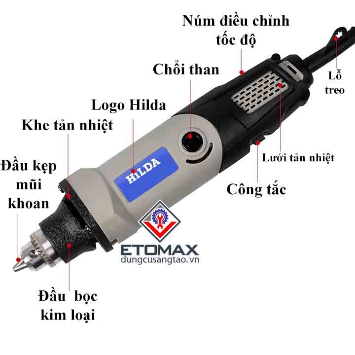 Máy khoan mài đa năng HILDA 450W