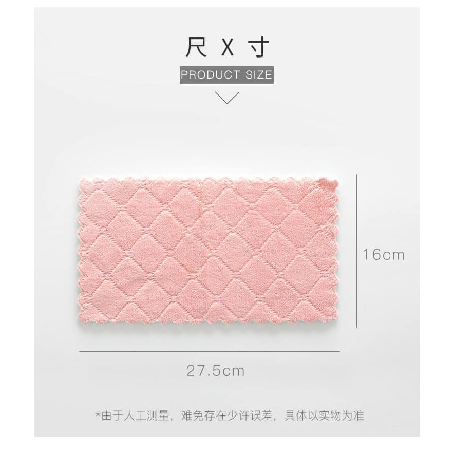 Sét 10 chiếc Khăn lau tay đa năng mềm mịn siêu thấm nước