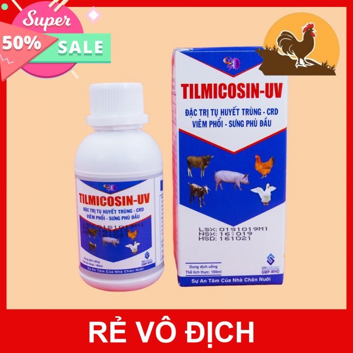 TILMICOSIN - UV khò khè, xỗ mũi CHAI 100ML