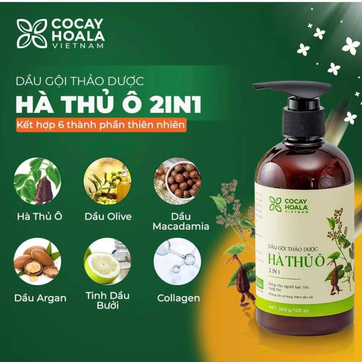 Dầu gội thảo dược Hà Thủ Ô.