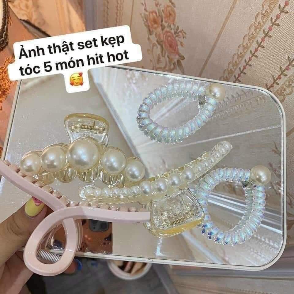 set cài tóc 5 món sang chảnh
