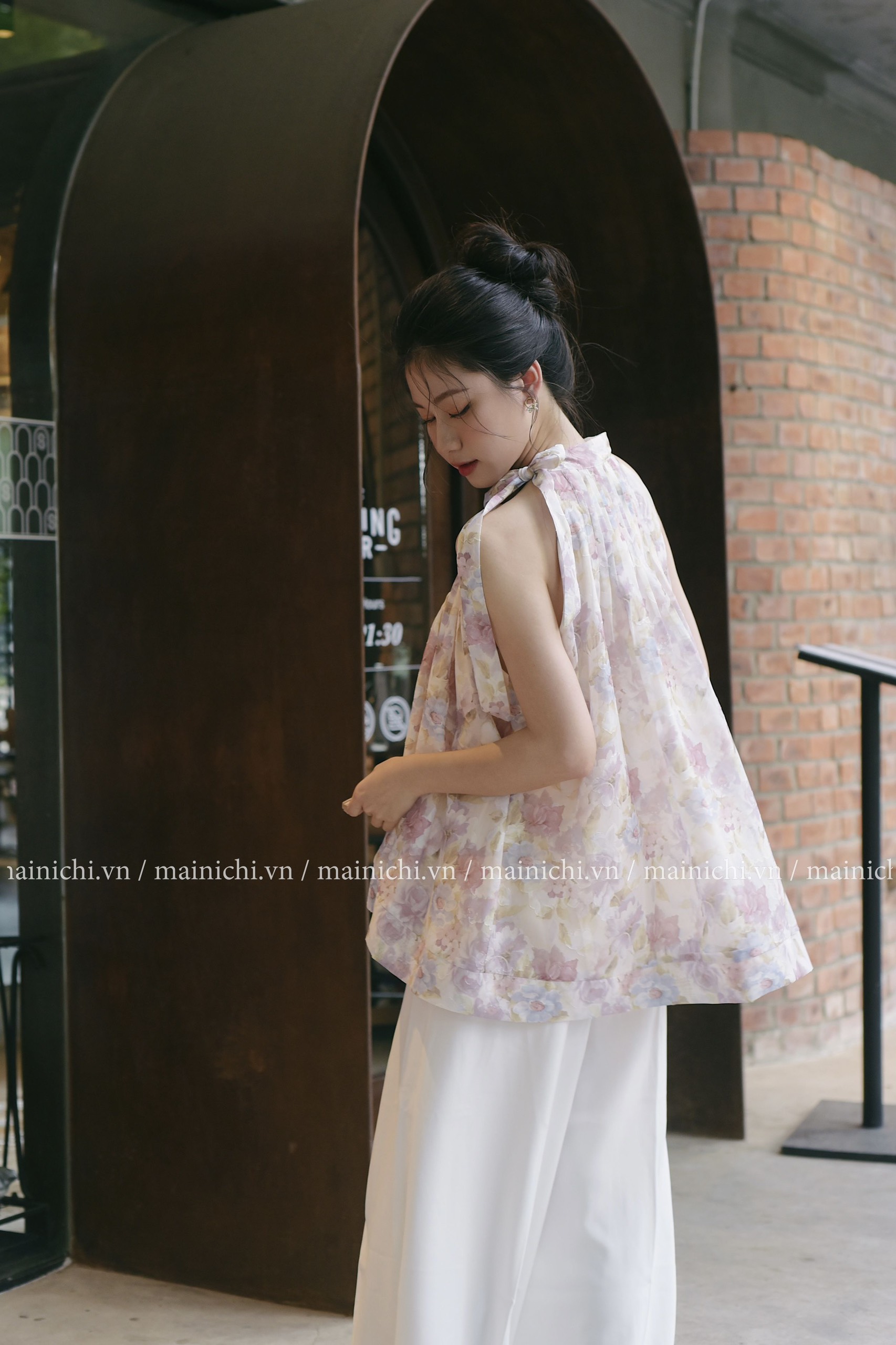 Yếm Hoa Màu Tím made by Mainichi Design