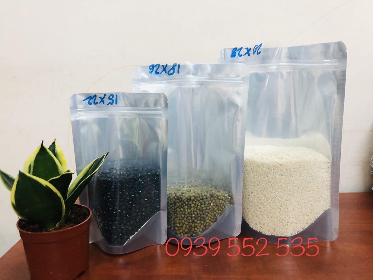 [HCM]1KG-SIZE 25X35-TÚI ZIPPER 1 MẶT BẠC 1 MẶT TRONG