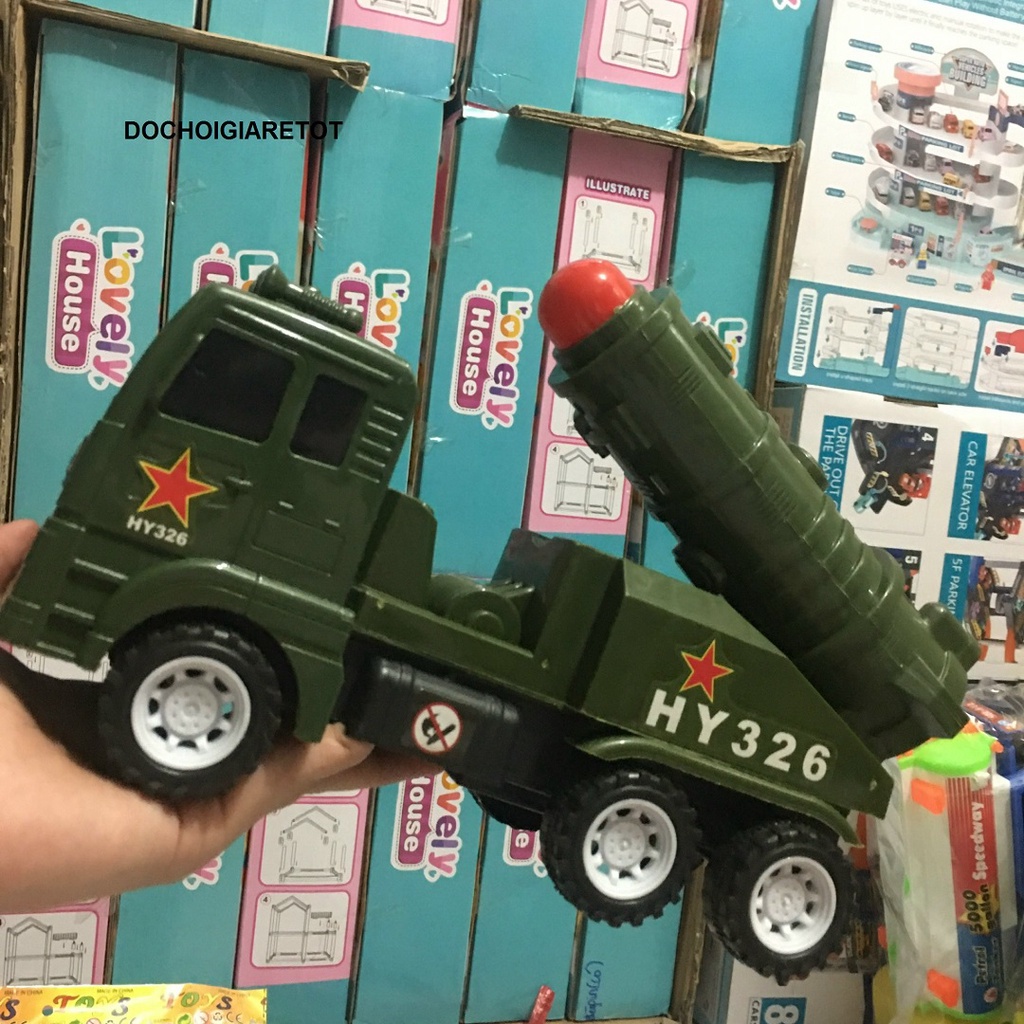 Đồ Chơi Xe Chở Tên Lửa Nhỏ Cho Bé Yêu