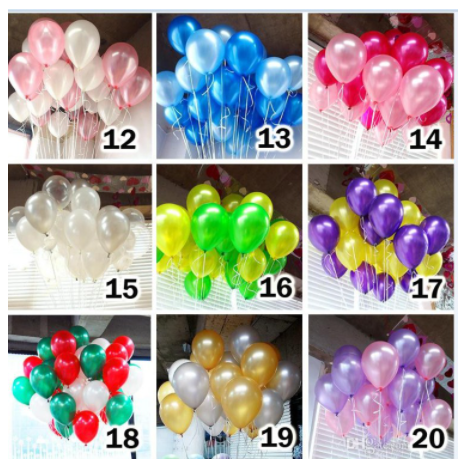 [HCM] Combo 30 quả bóng nhũ 10 " ( loại 1)