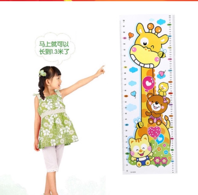 Thước đo chiều cao cho bé (dán tường)