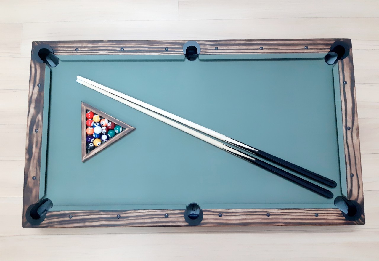 Bàn Bida mini có chân (110cm x 60cm), bi 25mm