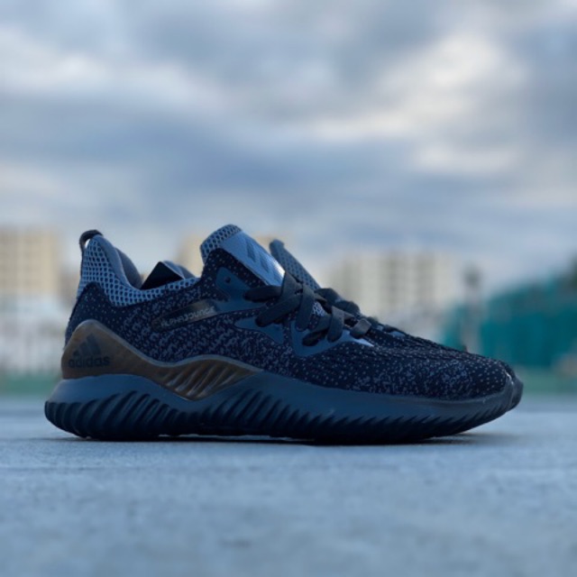 [HCM]Giầy Alphabounce nam đen phối nâu