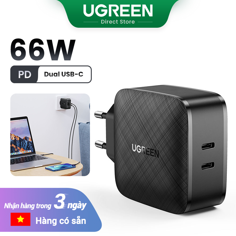 UGREEN PD 66W Dual Type C Fast Charger for iphone 14 13 Pro Max xiaomi