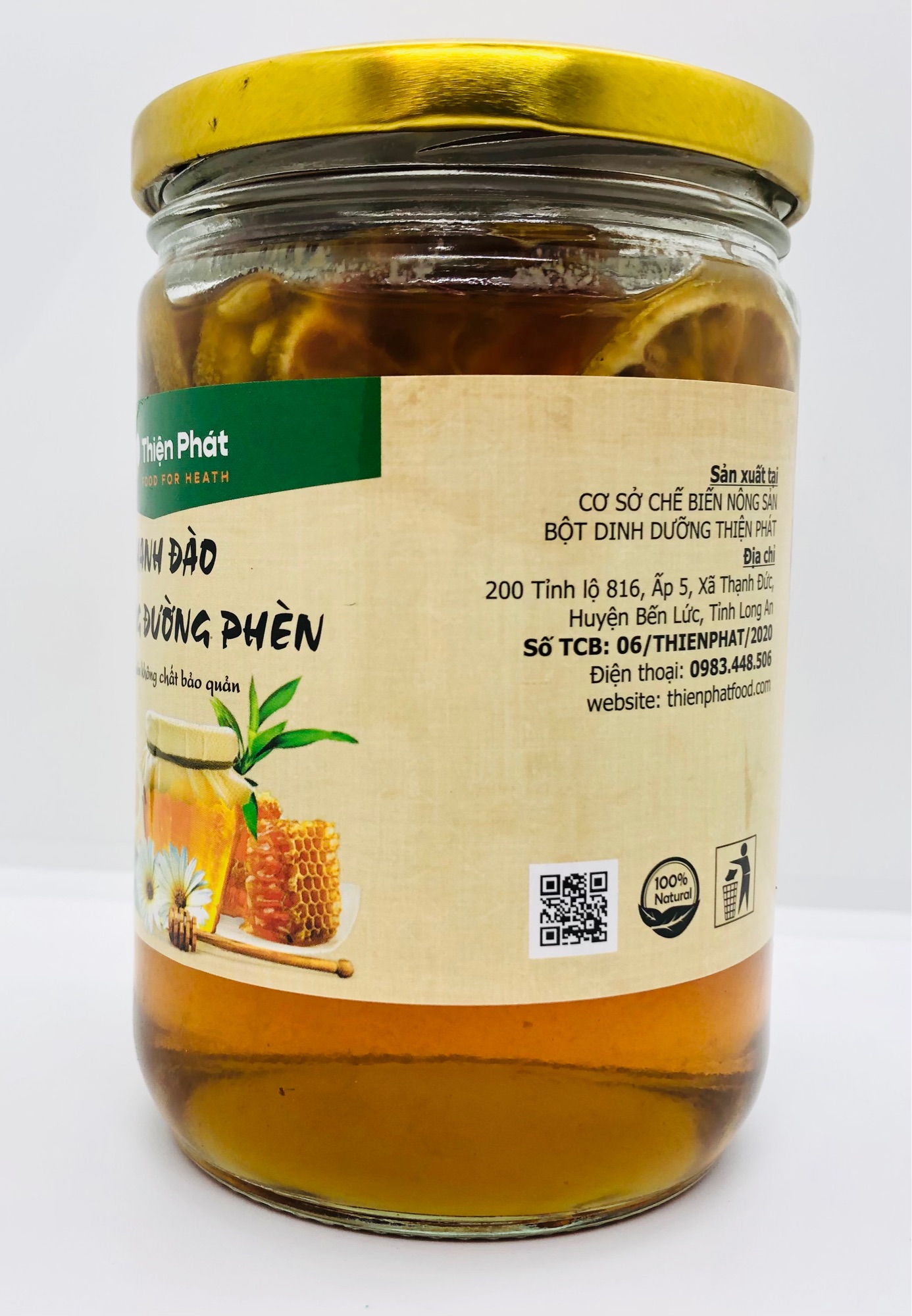 [HCM]Chanh Đào Ngâm Mật Ong Đường Phèn