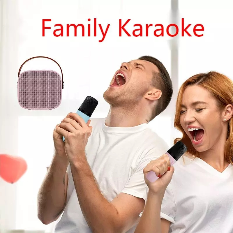 Bộ Loa Bluetooth kèm Micro không dây Karaoke Mini K1 (giao màu ngẫu nhiên)