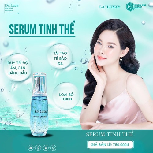 Serum tinh thể vàng 24k Dr Lacir - cấp ẩm dưỡng da trắng khỏe căng bóng