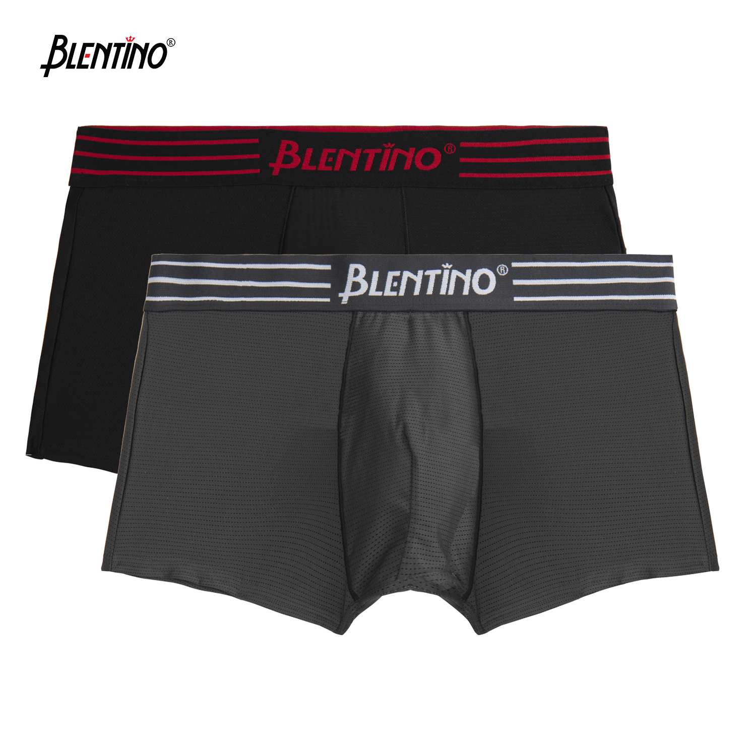 Blentino combo 2 quần lót đùi boxer nam thông hơi D12