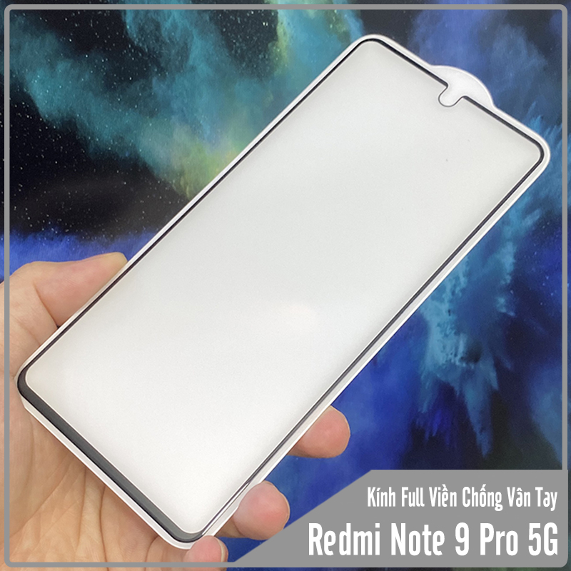 Cường lực nhám cho Xiaomi Redmi Note 9 Pro 5G - Mi 10T Lite Full màn chống vân tay