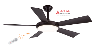 Cam kết hàng chính hãng Quạt trần đèn cao cấp QT01- ASIA 3 màu nâu cafe, thumbnail