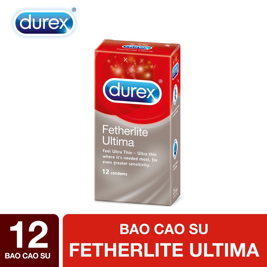 [HCM][ Durex Fetherlite Ultima ] Bao cao su Durex Fetherlite Ultima 12 bao / Hộp