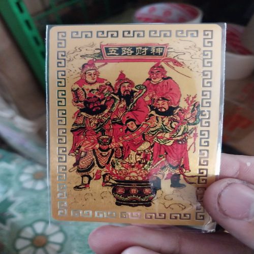 Kim bài linh phù ngũ lộ thần tài