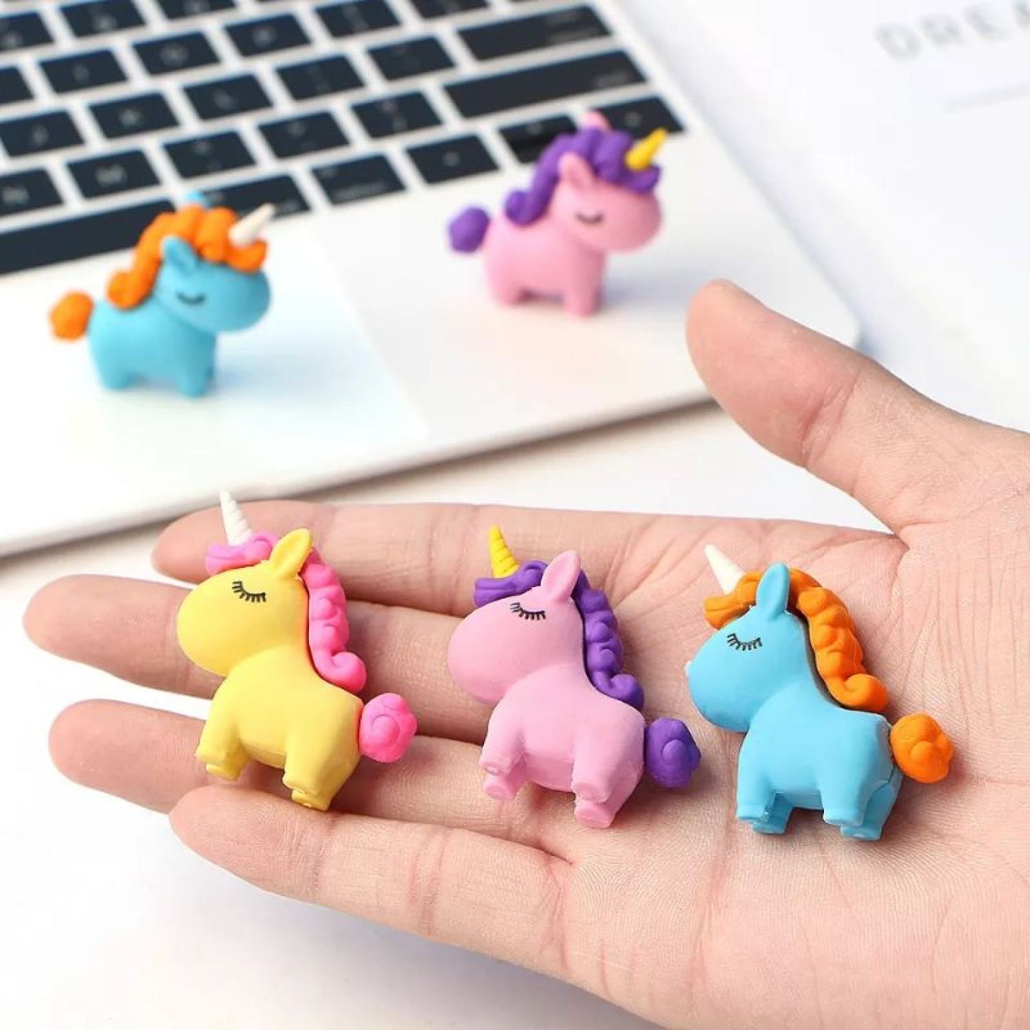Gôm tẩy bút chì unicorn nhiều màu