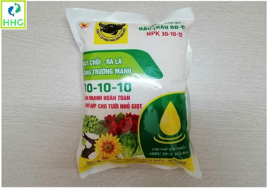 Phân Bón Hỗn Hợp Đầu Trâu BĐ-MK NPK 30-10-10 Nảy Chồi, Ra Lá, Tăng Trưởng Mạnh Gói 1Kg