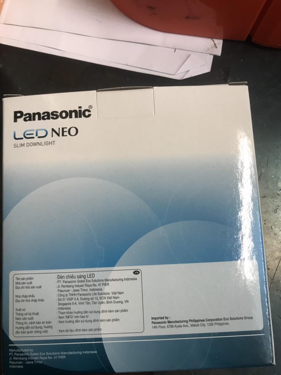 Đèn Led  Âm Trần Siêu Mỏng 12W Panasonic Phi 125 ( made in Indonesia)
