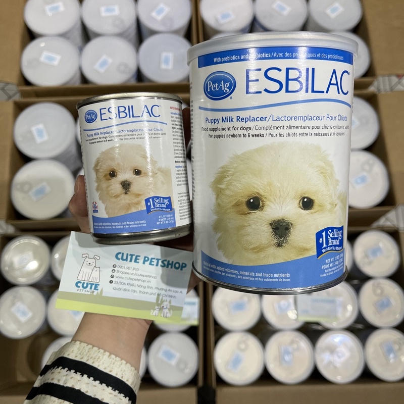 Sữa bột Esbilac thương hiệu số 1 thế giới dành cho cún lon