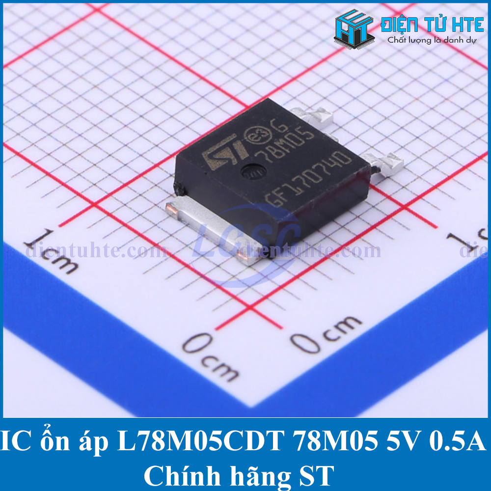 Bộ 4 IC ổn áp L78M05CDT 78M05 5V 0.5A TO-252 chính hãng ST