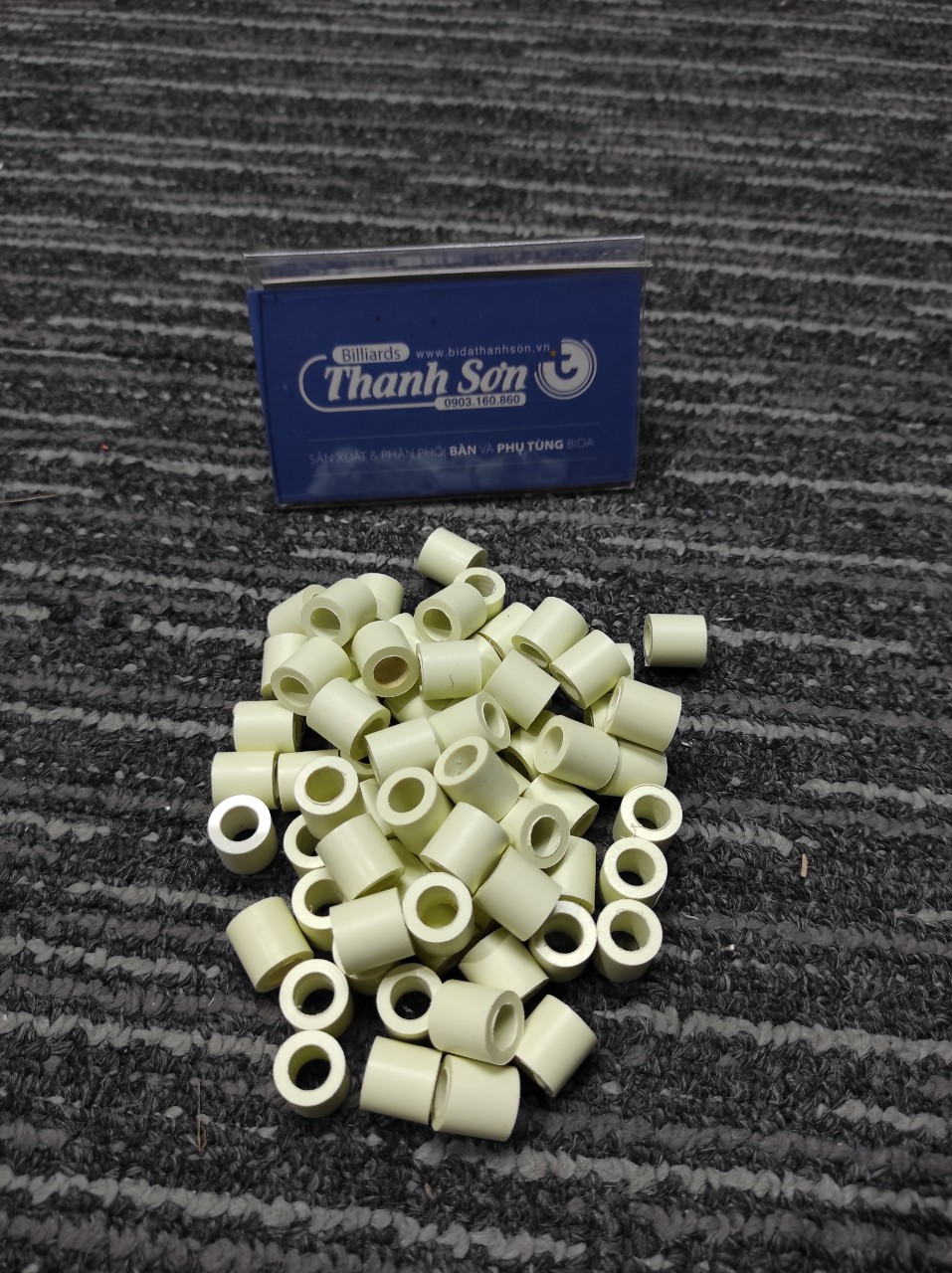 [Set 10 cái ] Phíp Cơ Bida - Phíp Trắng 11.5mm, 12mm, 13mm