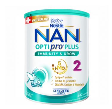 Sữa Bột Nan Optipro Plus 2 HMO 850g