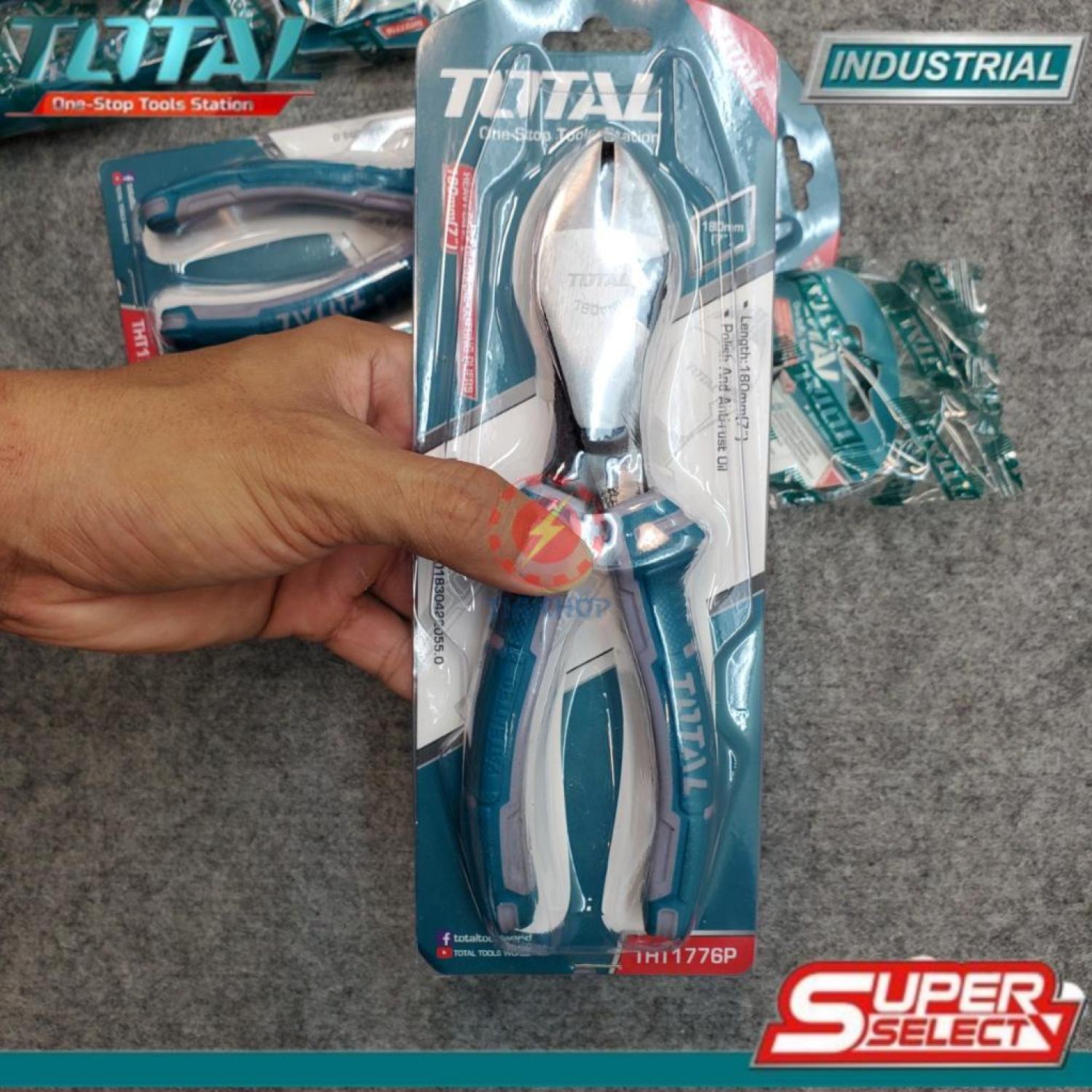 7" Kìm cắt đầu nặng Total THT1776P THT27716