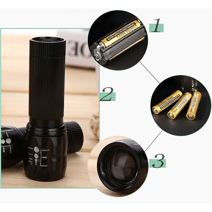Đèn pin chiếu xa siêu sáng police - GD0936