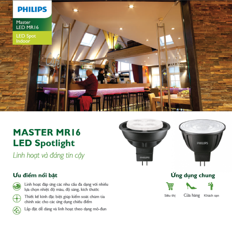ĐÈN PHILIPS MASTER MR16 LED Spotlight