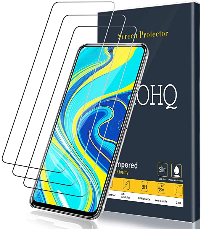 Kính cường lực trong suốt Xiaomi Redmi Note 9s (Kèm miếng lau)