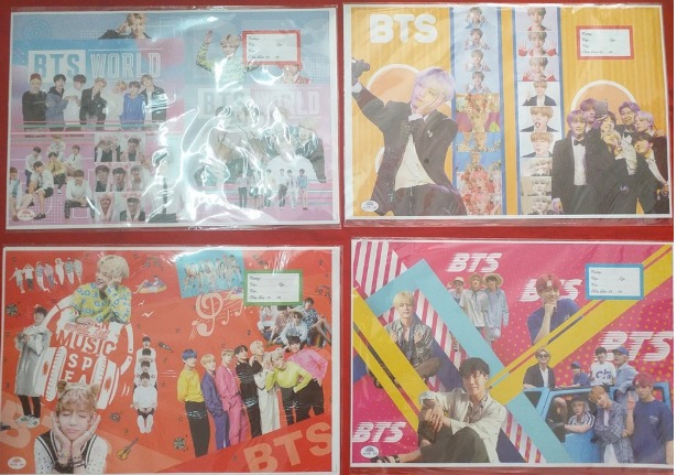 bao vở BTS mẫu mới( 10 tờ/bộ)