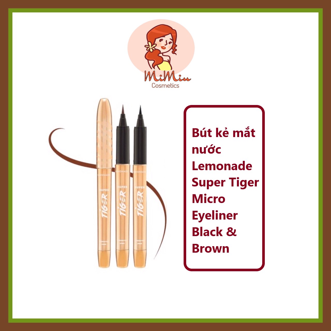 Bút kẻ mắt Lemonade Super Tiger Micro Eyeliner