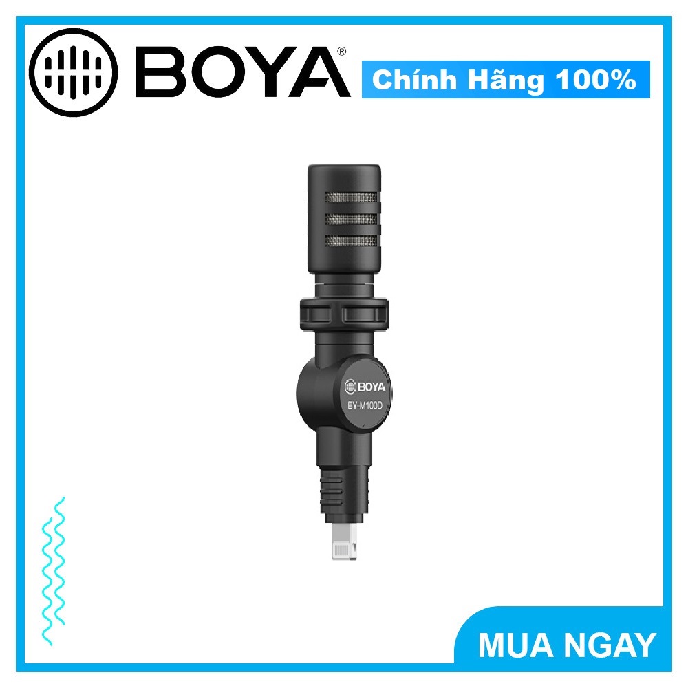 Mic thu âm Cổng Lightning dành cho Iphone/iPad/iPod - BOYA BY-M100D (FB336)