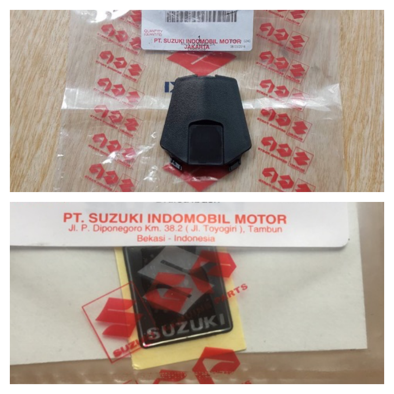 [HCM]NẮP CHE BÌNH PHỤ NƯỚC MÁT KÈM TEM LOGO VUÔNG RAIDER FI SATRIA FI SẢN XUẤT TẠI SUZUKI INDONESIA