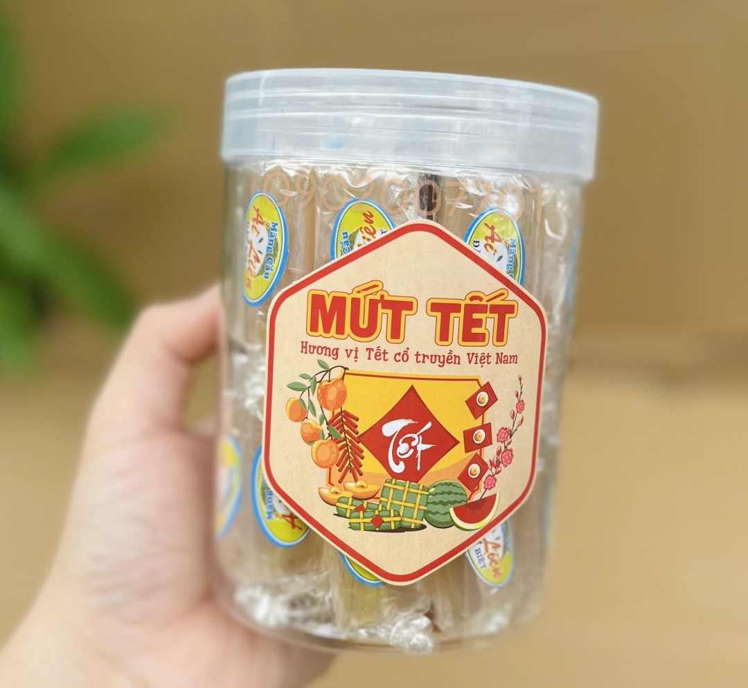 Hủ 500g mứt mãng cầu Ái Liên - mứt mãng cầu đặc biệt chua ngọt thơm ngon - đồ ăn vặt
