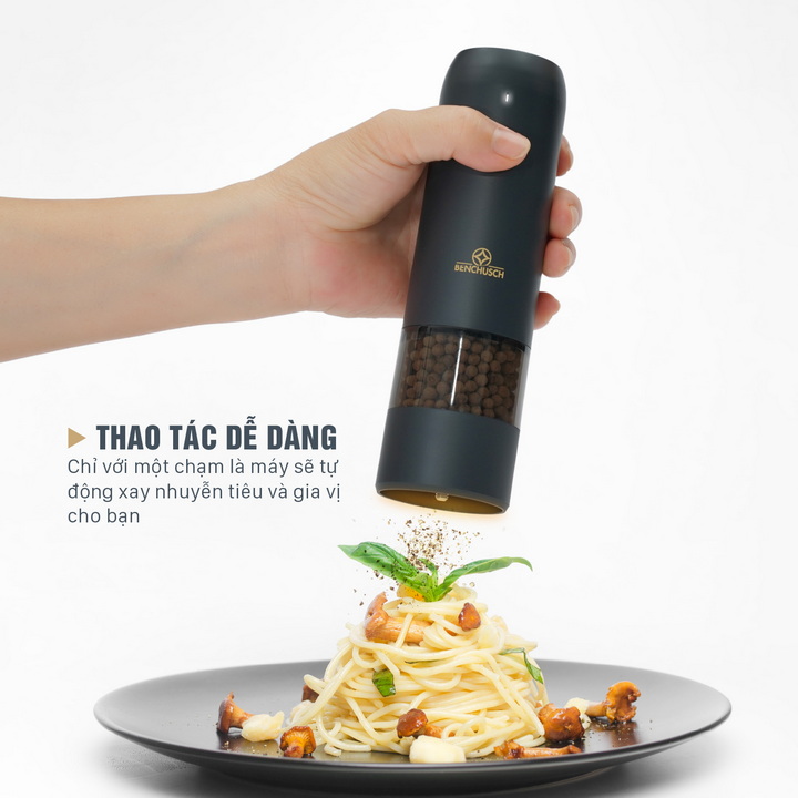 Combo 2 Máy Xay Tiêu Tự Động Bằng Điện Benchusch