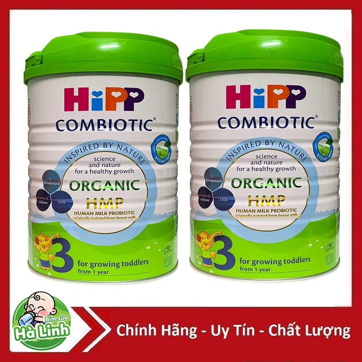 Combo 2 lon Sữa HiPP Combiotic Organic số 1/2/3/4 800g [Date 2026]