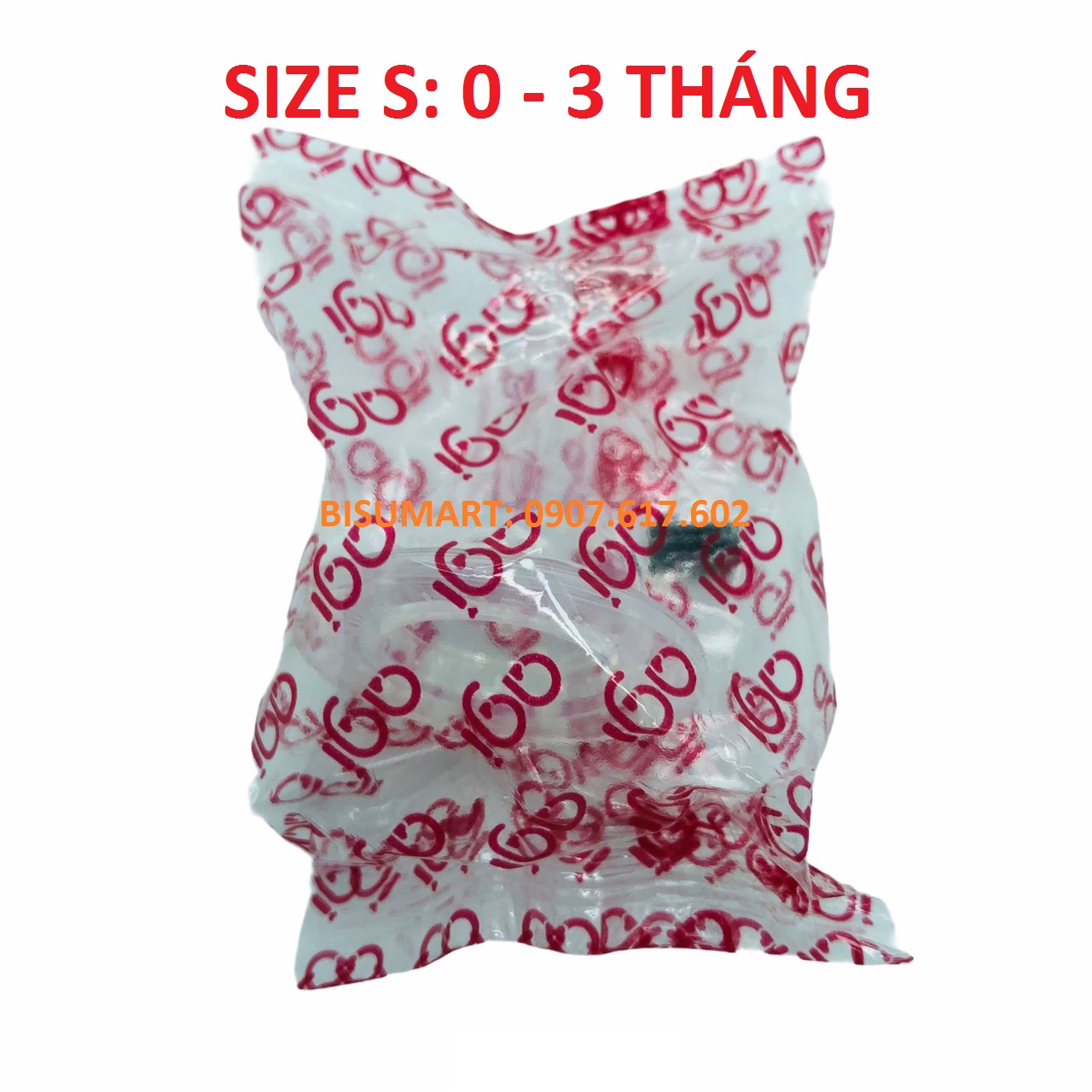 Núm vú cổ hẹp Agi núm ty silicon siêu mềm cho bé Size S M L