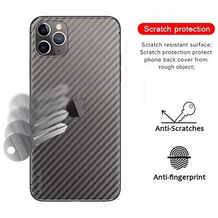 Miếng Dán Mặt Lưng Chống Trầy iPhone 11 Pro Max, 11, 11 Pro Vân Carbon
