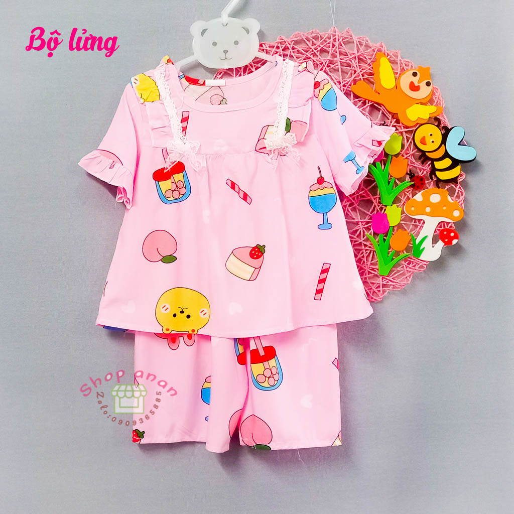 [10-11kg]Đồ bộ tole đùi bé gái 10-11kg