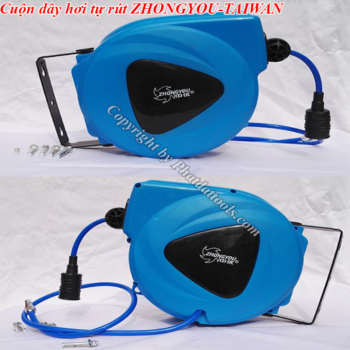 Cuộn Dây Hơi Khí Nén Tự Rút 9m-11m-15m- Đài Loan cao cấp