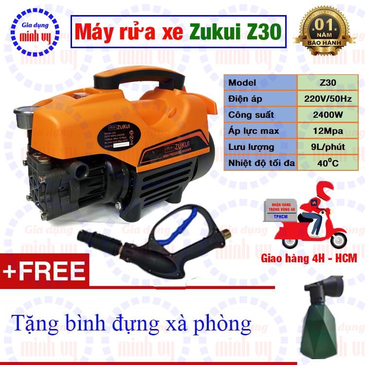 Máy xịt rửa mini Zukui S2- Zukui Z30 - 2000W