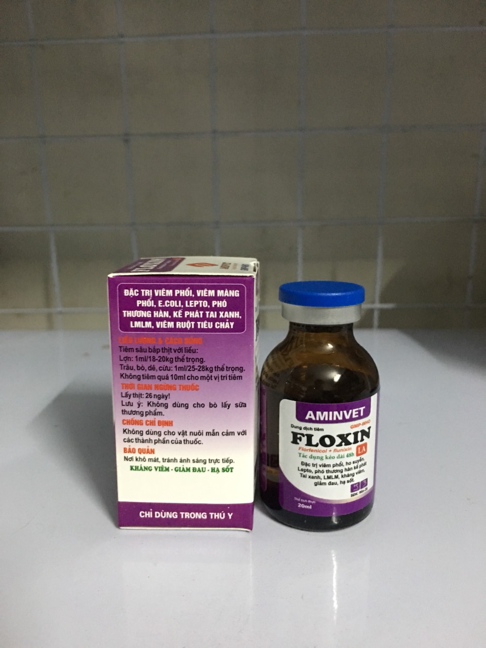 Flocin (flofenicol + flunixin) 20ml - chỉ dùng trong thú y