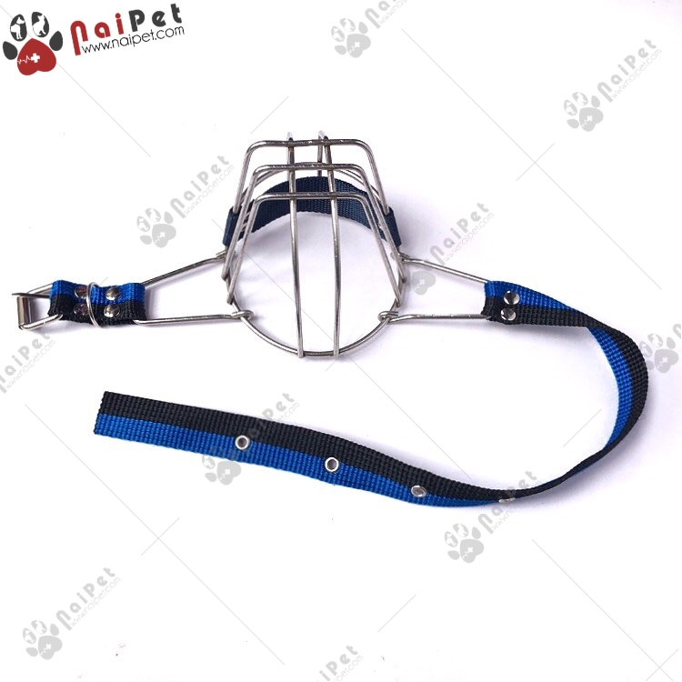 Rọ Mõm Chó Inox Đai Vải Dù RM005