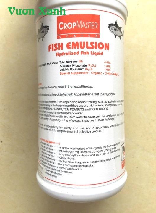 Phân bón (đạm cá) đậm đặc  FISH EMULSION Mỹ 500ml