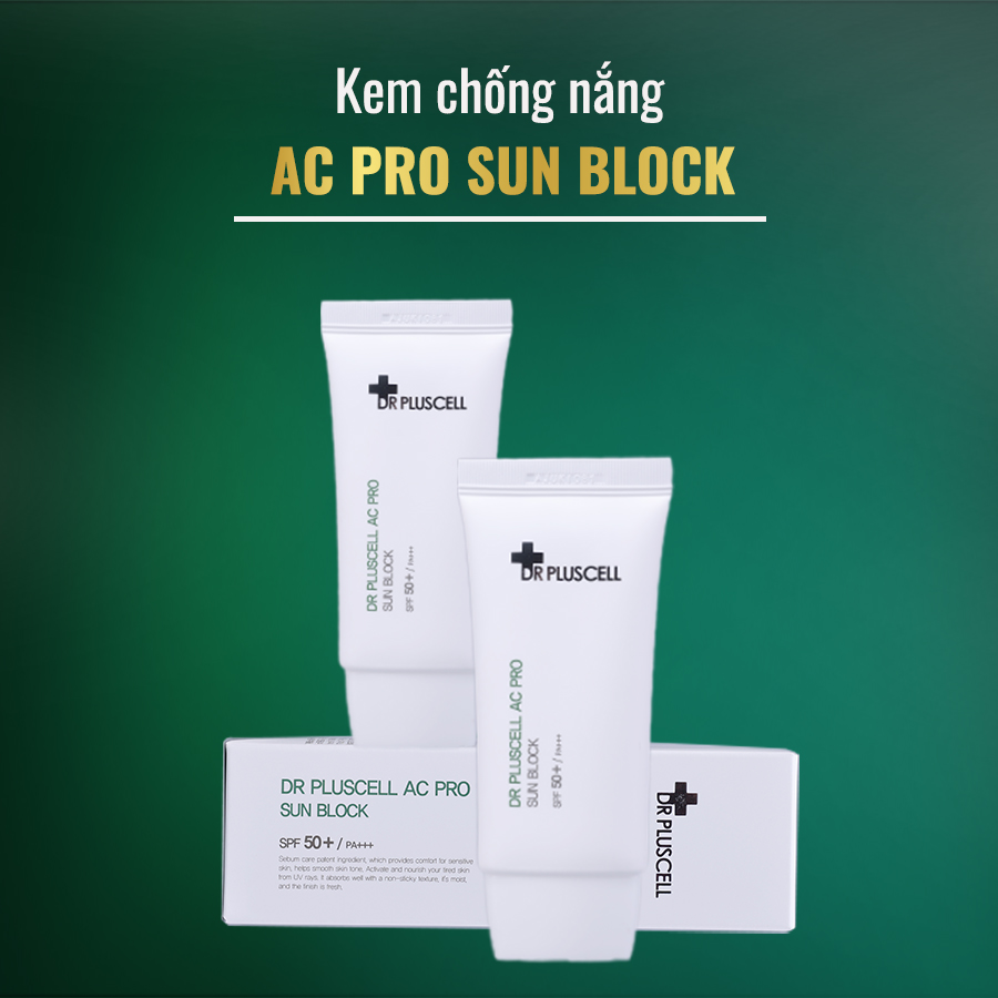 Kem Chống Nắng Cho Da Dầu Mụn DrPluscell AC Pro Sun Block
