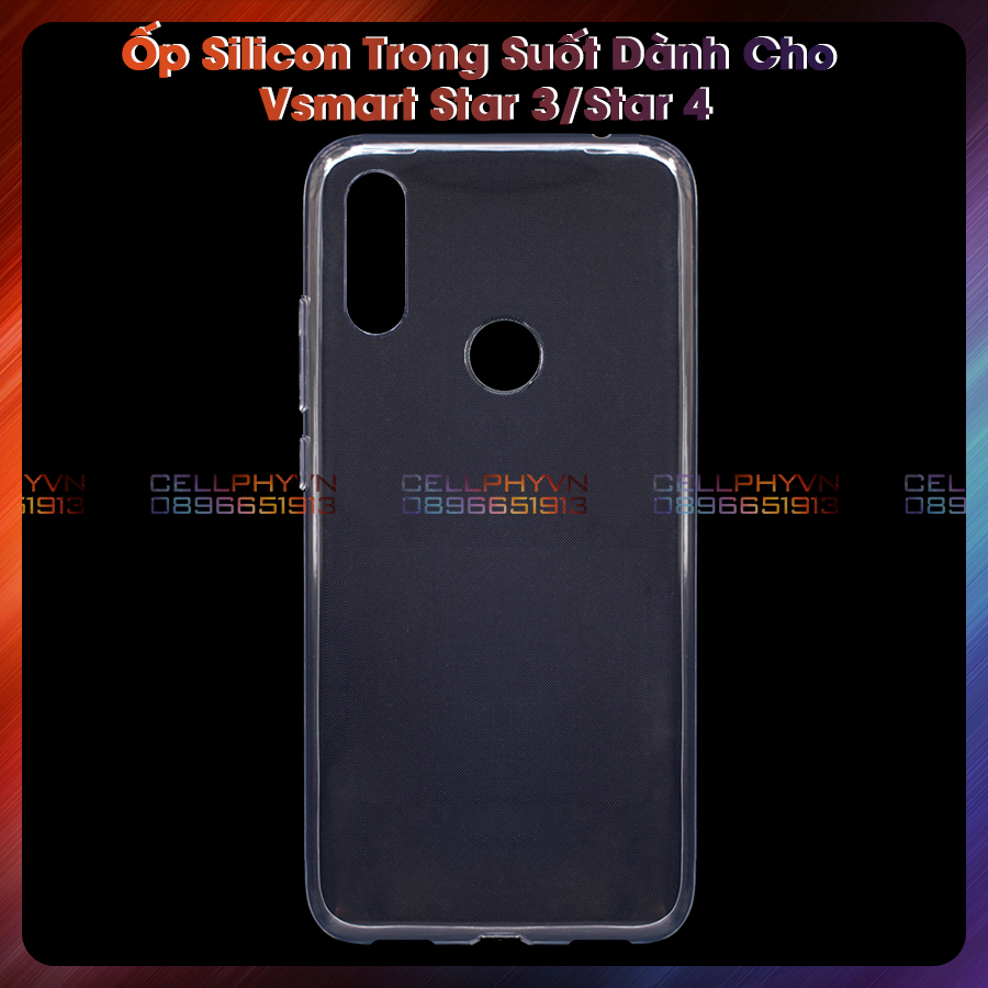 Ốp Lưng  Silicon Trong Suốt Dành Cho Vsmart Star 3 / Star 4
