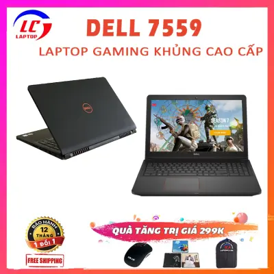 [Trả góp 0%]Dell Inspiron 7559 Laptop Gaming + Đồ Họa i5-6300HQ VGA Nvidia GTX 960M-4G Màn 15.6 Full HD